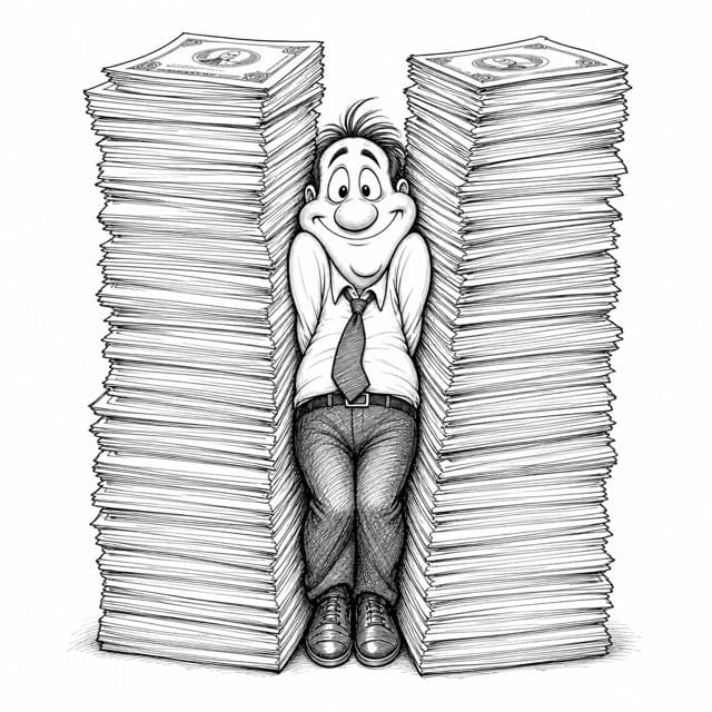 Sketsa editorial SLovi untuk topik cara tenang saat pikiran ramai
