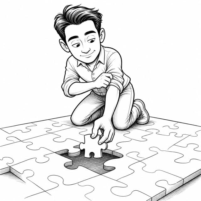 Sketsa editorial SLovi untuk topik overthinking tidak harus dibiarkan