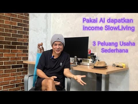 Thumbnail video Pakai AI dapatkan income untuk support SLow Living