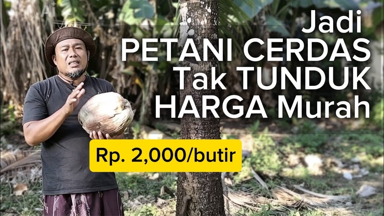 Thumbnail video Kelapa kok 2rb Perak! Jadilah Petani Cerdas Tak Tunduk Harga Pasar. 